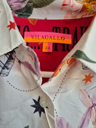 Camisa Vilagallo Estampado Flores Talla 44