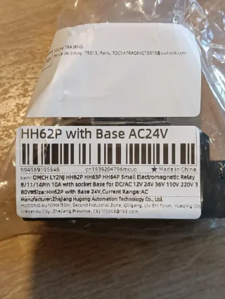 6 Relés HH62P AC24V