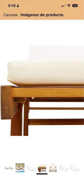 Tumbonas de madera (2 unidades)