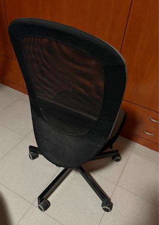 Silla Oficina Flintan Ikea Negra/Gris