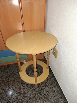 Mesa camilla redonda madera