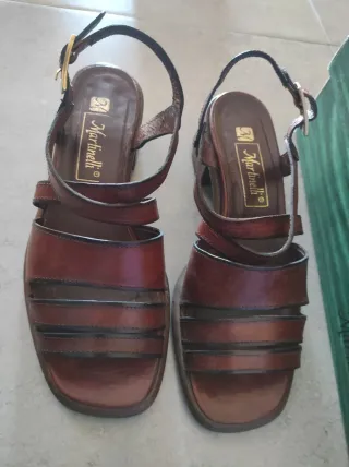 Sandàlies Martinelli Pell Marró Talla 36