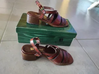 Sandàlies Martinelli Pell Marró Talla 36