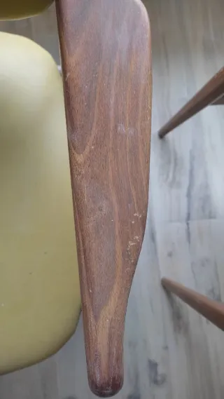 Mesa y 6 Sillas Comedor Madera y Tela