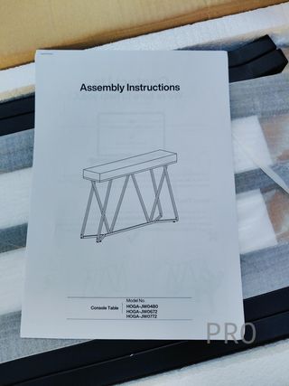 Tavolo consolle in metallo