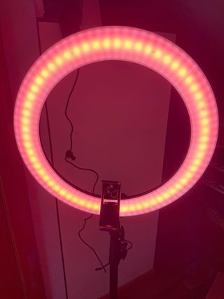 Aro de luz LED con trípode