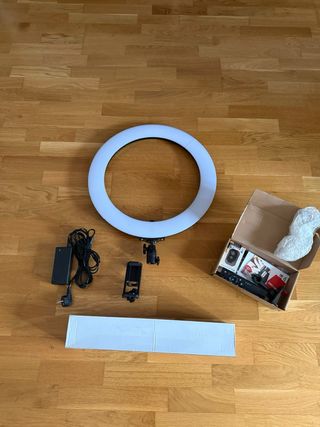 Aro de luz LED con trípode