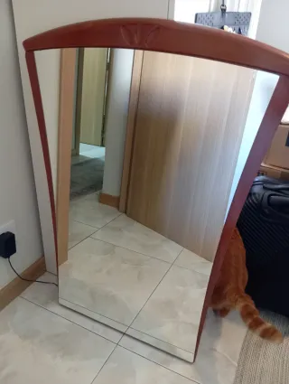 Dormitorio completo madera y espejo