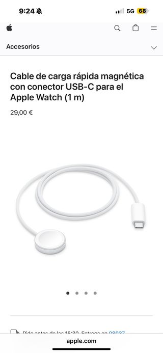 Cargador Magnético Apple Watch USB-C