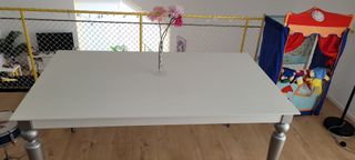 Mesa comedor madera blanca