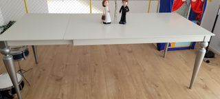 Mesa comedor madera blanca