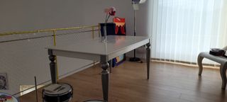 Mesa comedor madera blanca