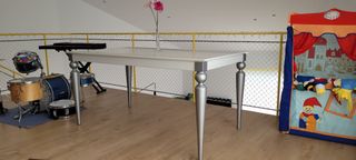 Mesa comedor madera blanca