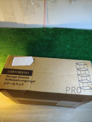 Scaffale metallico a 5 livelli per cucina