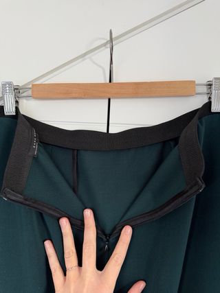 Falda Zara Talla M Verde falda de traje de oficina