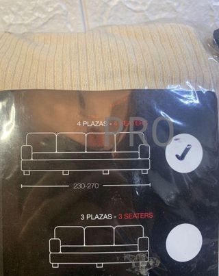 Eiffel Textile Funda de Sofa Elastica Lavable Lisa
