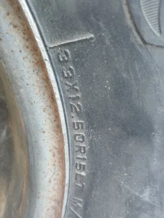 Rueda completa 33 12.5 R15 repuesto