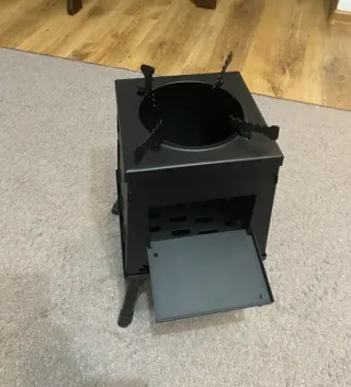 Cocina de leña portátil para camping