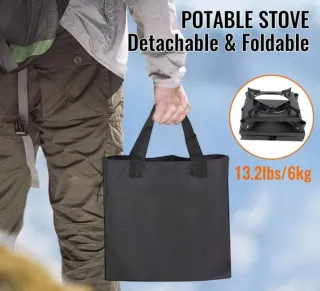 Cocina de leña portátil para camping