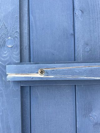 Armadio da giardino in legno grigio