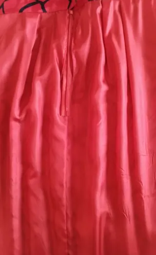 Completo donna vintage stampa astratta rosso