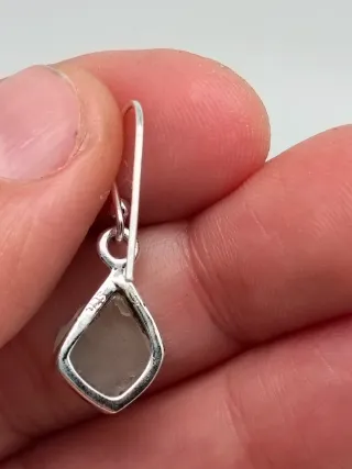 Pendientes Plata 925 y Aguamarina Natural