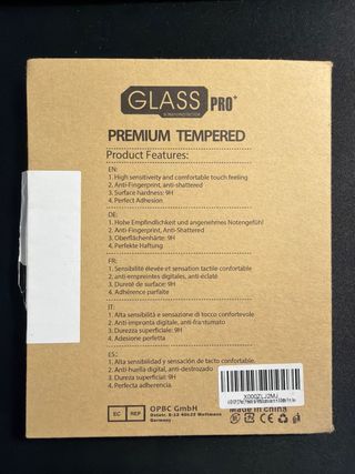 Cristal protector pantalla
