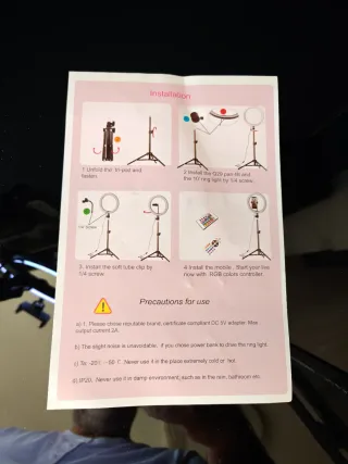 Kit Aro Luz LED Trípode Móvil