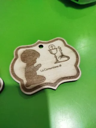 10pz Bomboniere Comunione Legno boy o Girl