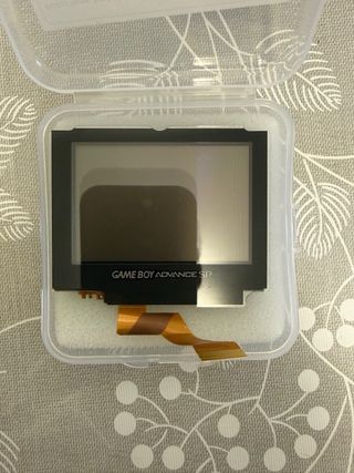 Carcasa GBA SP Plata Nueva + Pantalla