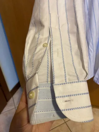 Camicia uomo Navigare a righe blu