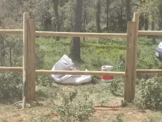 Montaje de vallas metálicas