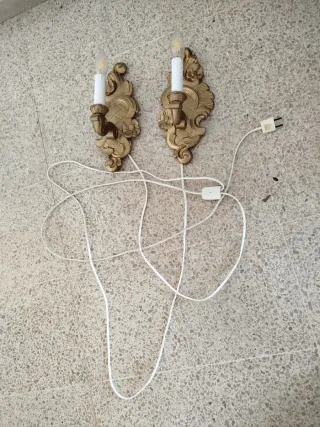 Applique da parete vintage dorate