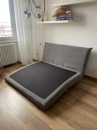 Divano letto 2 posti grigio