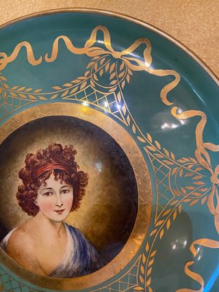 Piatto Laveno con ritratto donna