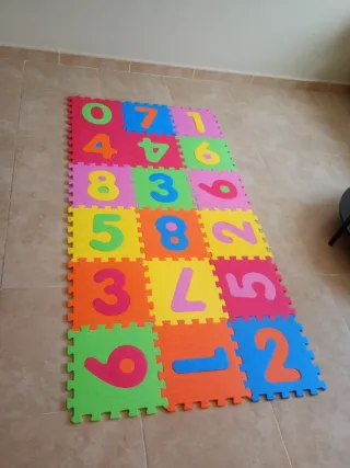 Tappeto Puzzle per Bambini con Numeri