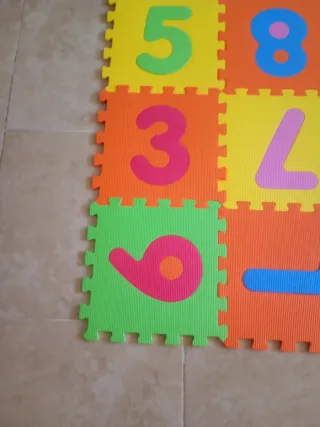 Tappeto Puzzle per Bambini con Numeri