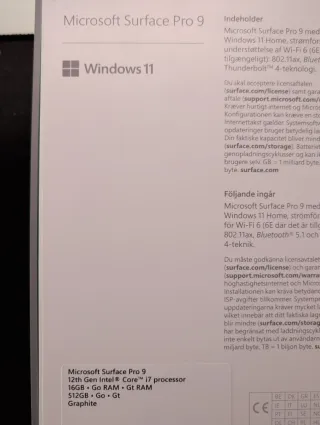 Microsoft Surface Pro 9 i7 con Teclado Rojo