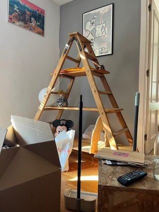 Estantería Escalera de Madera