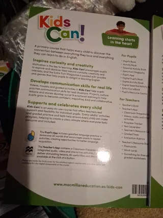 Libros de 4°primaria Kids Can de inglés