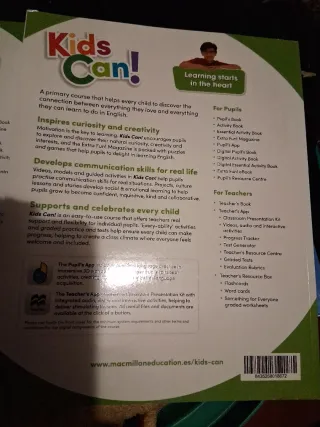 Libros de 4°primaria Kids Can de inglés