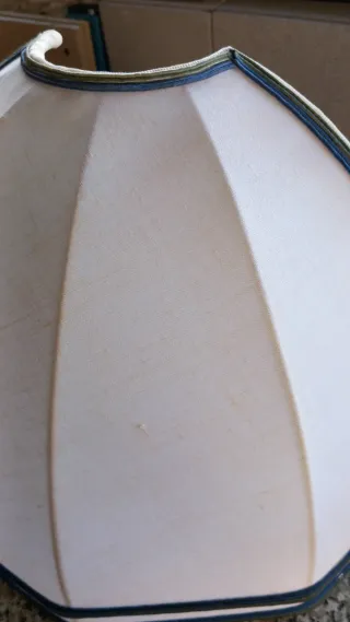 Applique in tessuto bianco e blu