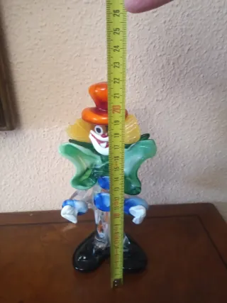 Figura payaso cristal Murano