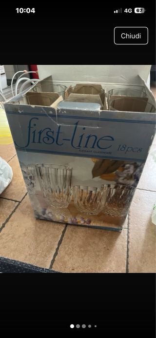 Set 18 Bicchieri First-Line Eleganti