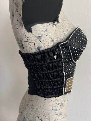 Corsé Tonight Talla L Negro Dorado