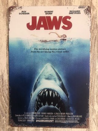 (432) Cartel de película Jaws