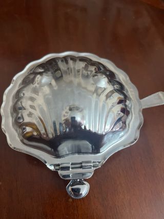 Azucarero vintage concha y cuchara