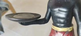 Figura decorativa hombre con jaula