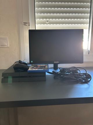 PS4 + FIFA 21 + Pantalla + Cables+mando