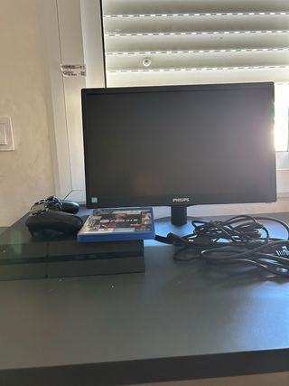 PS4 + FIFA 21 + Pantalla + Cables+mando